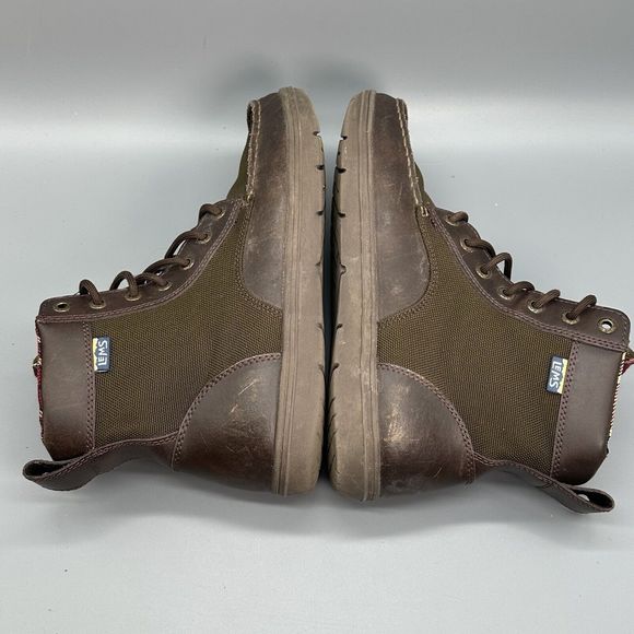Lems Boots Mens 9.5 Womens 11 Boulder Hiking Timber Brown Olive High Top Shoes - Picture 7 of 10